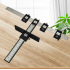 Woodworking Punch Locator Template Wood Drilling Dowelling Guide Cabinet Hardware Jig Black