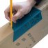 Woodworking Ruler Square Scribe Measuring Measure Tool with Gauge and Ruler Blue