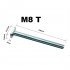 Woodworking Ruter Table T Track Metal Quick Acting Hold Down Clamp Set M8 plastic handle and M8 screw