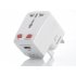 World Travel Adapter with USB charger for use at any time  at any place  and any with electronic devices  This USB travel adapter s 3 in one design   