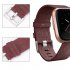 Woven Fabric Strap Wrist Bands with Stainless Metal Clasp for Fitbit Versa  gray
