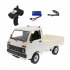 Wpl 1 10 Full Scale 2 4g Remote Control Car Rear Drive Single Row Cargo Vehicle RC Car Toys White 1 Battery