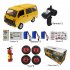 Wpl D42 Van 1 10 Tj110 Drift Remote  Control  Car With Sticker Metal Tire Large angle Steering Children Gifts Play Toys For Boys red 1 battery