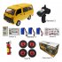 Wpl D42 Van 1 10 Tj110 Drift Remote  Control  Car With Sticker Metal Tire Large angle Steering Children Gifts Play Toys For Boys red 1 battery