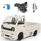 Wpl  New  Product  D12d 1 10 2 4g Off road Climbing Drift Rc  Car Vehicle Models Toys With Large Surrounded   Blow Vent white