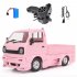 Wpl  New  Product  D12d 1 10 2 4g Off road Climbing Drift Rc  Car Vehicle Models Toys With Large Surrounded   Blow Vent Pink