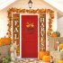 Wreath  Sign Wooden Autumn Harvest Festival Welcome Hello Door Hanging Front Porch Decorations with Lights  Hello