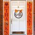 Wreath  Sign Wooden Autumn Harvest Festival Welcome Hello Door Hanging Front Porch Decorations with Lights  Welcome