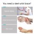 Wrist Bandage Adjustable Day Night Wrist Support With Metal Splint For Men Women Arthritis Sprains Sports Protection Right hand L 20 27cm hand 