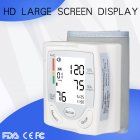 Wrist Digital Blood Pressure Monitor Large LCD Screen Home Medical Care  white