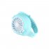 Wrist Type Mini Fan Outdoor Summer Rechargeable USB Pocket Small Fan Watch Fan blue Fan