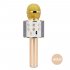 Ws858 Mobile Phone Microphone Wireless Bluetooth Microphone Speaker 800mah Ktv Player Gold