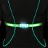 X Shape Safety Vest Usb Rechargeable Night Running Cycling Riding Outdoor Activities Led Lights Navy blue