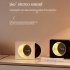 X09 Moon Clock Speaker Hifi Bluetooth Player Vinyl Nostalgia Large Volume Desktop Outdoor Small Audio Moon White