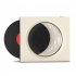 X09 Moon Clock Speaker Hifi Bluetooth Player Vinyl Nostalgia Large Volume Desktop Outdoor Small Audio Moon White