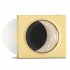 X09 Moon Clock Speaker Hifi Bluetooth Player Vinyl Nostalgia Large Volume Desktop Outdoor Small Audio Cream Yellow