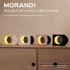 X09 Moon Clock Speaker Hifi Bluetooth Player Vinyl Nostalgia Large Volume Desktop Outdoor Small Audio Cream Yellow