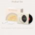X09 Moon Clock Speaker Hifi Bluetooth Player Vinyl Nostalgia Large Volume Desktop Outdoor Small Audio Cream Yellow