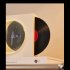 X09 Moon Clock Speaker Hifi Bluetooth Player Vinyl Nostalgia Large Volume Desktop Outdoor Small Audio Cream Yellow