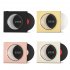 X09 Moon Clock Speaker Hifi Bluetooth Player Vinyl Nostalgia Large Volume Desktop Outdoor Small Audio Cream Yellow