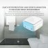 X1 Mini Portable Ozone Generator Air Purifier Deodorizer Sterilizer for Car Home Office white