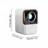 X10 5g Wifi Mini Projector 1080p HD Mini Projector Manual Zoom Smartphone Projector Outdoor Movie UK Plug