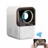 X10 5g Wifi Mini Projector 1080p HD Mini Projector Manual Zoom Smartphone Projector Outdoor Movie EU Plug