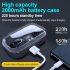 X10 Wireless Earbuds In Ear Stereo Headphones With Power Display Transparent Charging Case Noise Canceling Earphones black