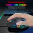 X100 Wired Optical Mouse Colorful Luminous 1200 1800 2400 3600dpi Adjustable E sports Office Mouse