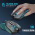 X100 Wired Optical Mouse Colorful Luminous 1200 1800 2400 3600dpi Adjustable E sports Office Mouse
