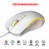X100 Wired Optical Mouse Colorful Luminous 1200 1800 2400 3600dpi Adjustable E sports Office Mouse