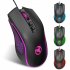 X100 Wired Optical Mouse Colorful Luminous 1200 1800 2400 3600dpi Adjustable E sports Office Mouse