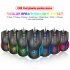 X100 Wired Optical Mouse Colorful Luminous 1200 1800 2400 3600dpi Adjustable E sports Office Mouse