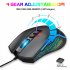 X100 Wired Optical Mouse Colorful Luminous 1200 1800 2400 3600dpi Adjustable E sports Office Mouse