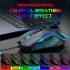 X100 Wired Optical Mouse Colorful Luminous 1200 1800 2400 3600dpi Adjustable E sports Office Mouse