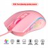 X100 Wired Optical Mouse Colorful Luminous 1200 1800 2400 3600dpi Adjustable E sports Office Mouse
