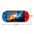 X12 Plus 7 Inch Video Game Console 16gb Memory 2500mah Rechargeable Battery Nostalgic Game Console Blue Red