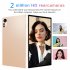 X12 Smart Tablet 10 1 inch HD Capacitive Touch Screen 5000mah Battery Wifi Tablets Gold EU Plug