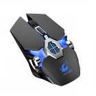 X13 Wireless Gaming Mouse 2 4G Bluetooth 5 0 2400DPI USB Rechargeable Mouse for Windows Computer PC black