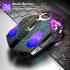 X13 Wireless Gaming Mouse 2 4G Bluetooth 5 0 2400DPI USB Rechargeable Mouse for Windows Computer PC black