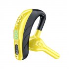 X13 Wireless Handsfree Headset Earpiece With Noise Canceling Mic LED Battery Display For Laptop Trucker Driver yellow