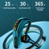 X13 Wireless Handsfree Headset Earpiece With Noise Canceling Mic LED Battery Display For Laptop Trucker Driver blue