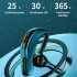 X13 Wireless Handsfree Headset Earpiece With Noise Canceling Mic LED Battery Display For Laptop Trucker Driver red