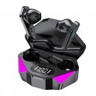 X15 Wireless Earbud Charging Case Stereo Sound Earphones In-Ear Sport Headset For Cell Phone Gaming Computer Laptop black