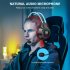 X15pro Head mounted Computer Headset Dynamic Rgb Wired Earphones With Hd Noise Reduction Mic For Chicken eating Game black