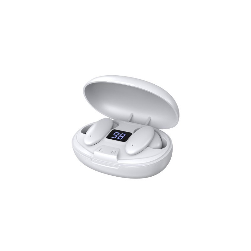 X16 True Wireless Noise Reduction Bluetooth  Headset Sports Digital Display In-ear Tws Headset Binaural white