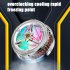 X18 Mobile Phone Radiator Magnetic Suction Wireless Fast Charging Silent Semiconductor Cooler Cooling Fan black