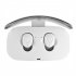 X18 Wireless Headset Hidden Earpiece 5 0 Bluetooth Wireless Stereo Earphone with Mic Portable Battery Storage   White