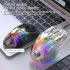 X2 Pro Wireless Mouse Mini Portable High Precision Mouse Adjustable Dpi 2 4ghz Rgb Lighting Gaming Mouse Black