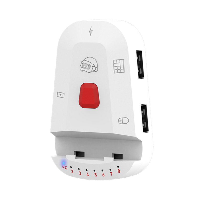 X2 USB Keyboard Mouse Adapter Sensitive Gaming Converter No Delay Keyboard Mouse Converter For Android IPhone System White